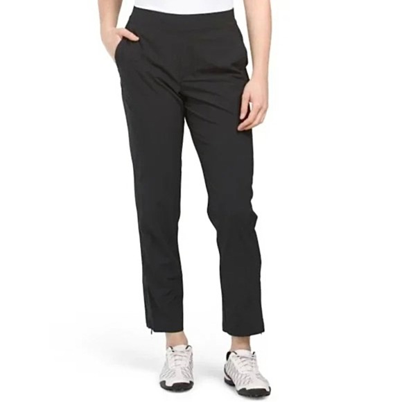 Tommy Bahama Pants - Tommy Bahama Golf Pants Womens M Black Stretch Ankle Zip Quiet Luxury Travel